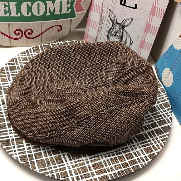😎 EUC Redhead Brand Men's/Unisex Brown Tweed Wool Newsboy Cap, OSFM - Picture 4 of 7